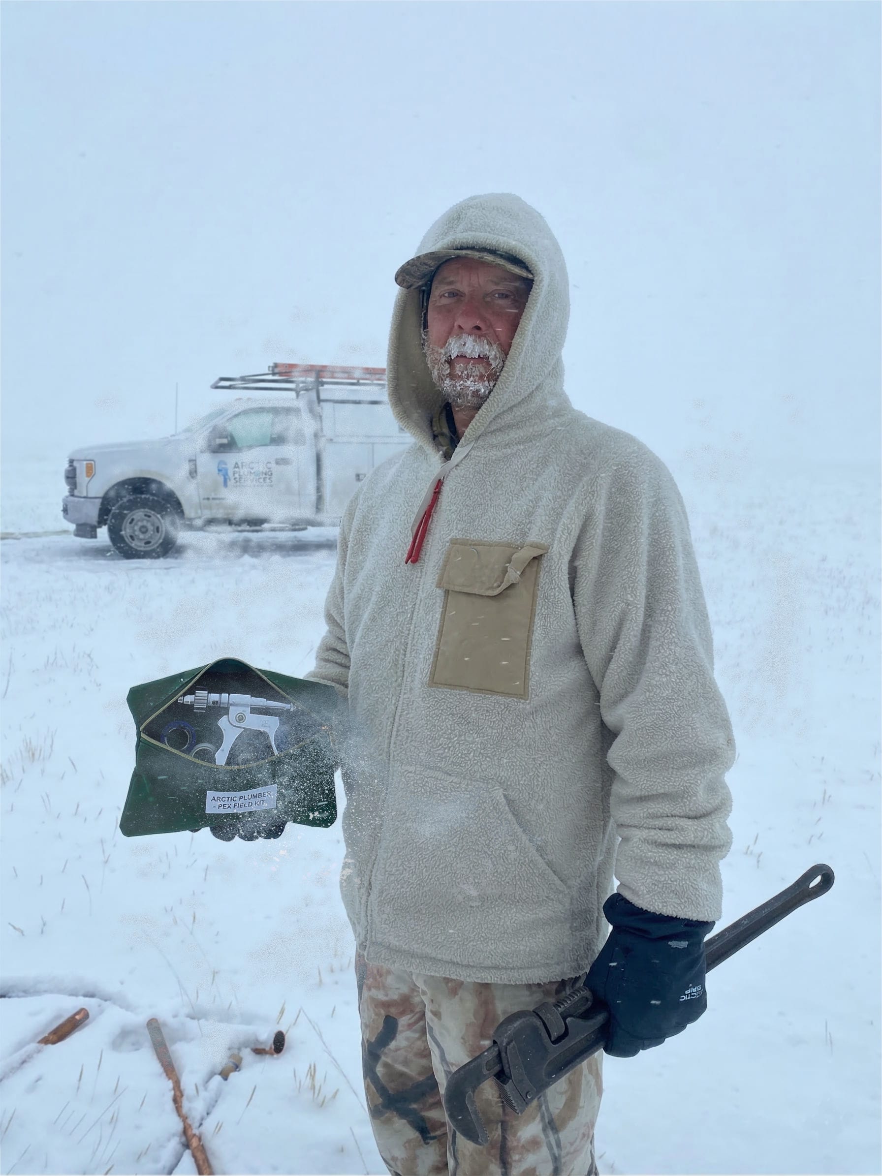 Plumbing work in extreme cold Alaska conditions